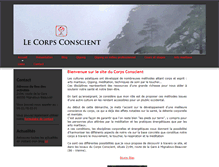 Tablet Screenshot of lecorpsconscient.com